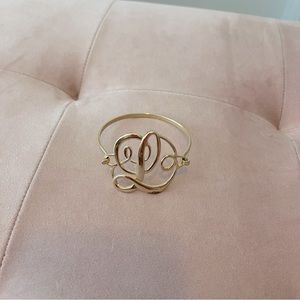 L Initial Gold Bracelet